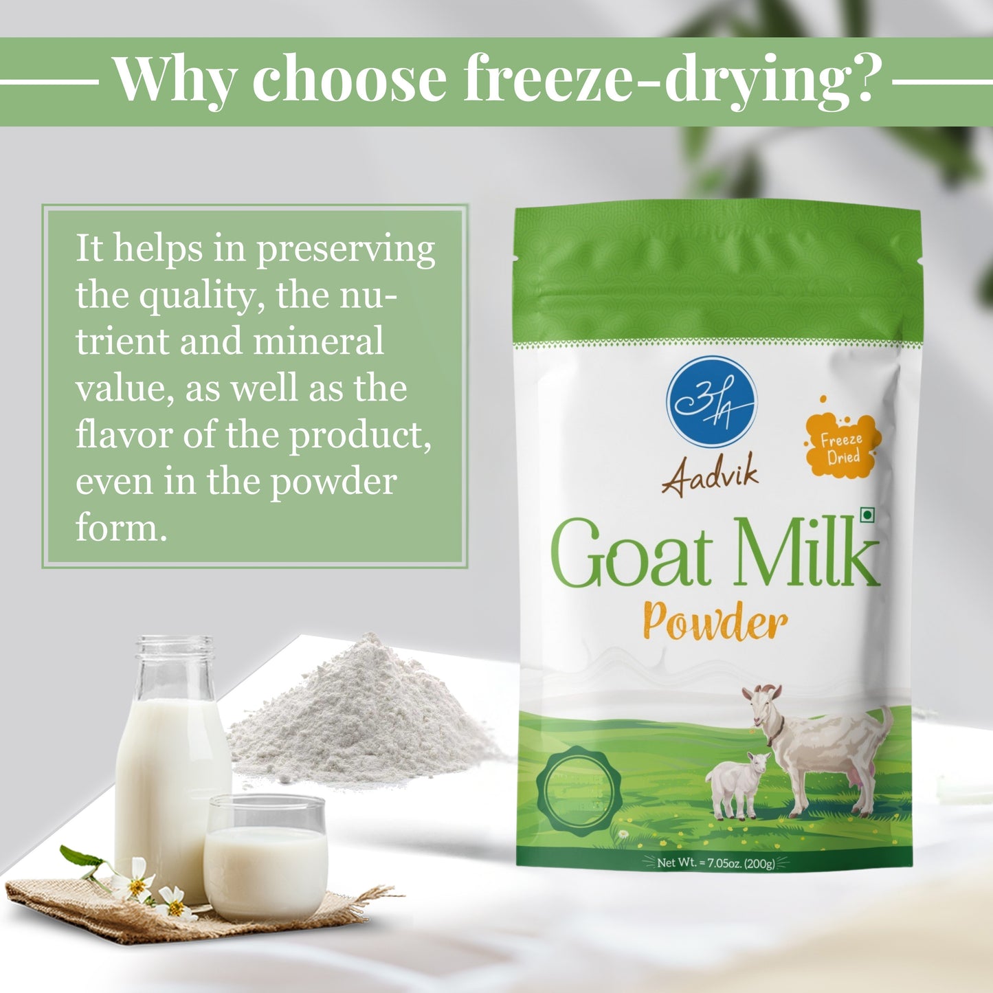 Goat Milk Powder | Pure & Natural | 200g
