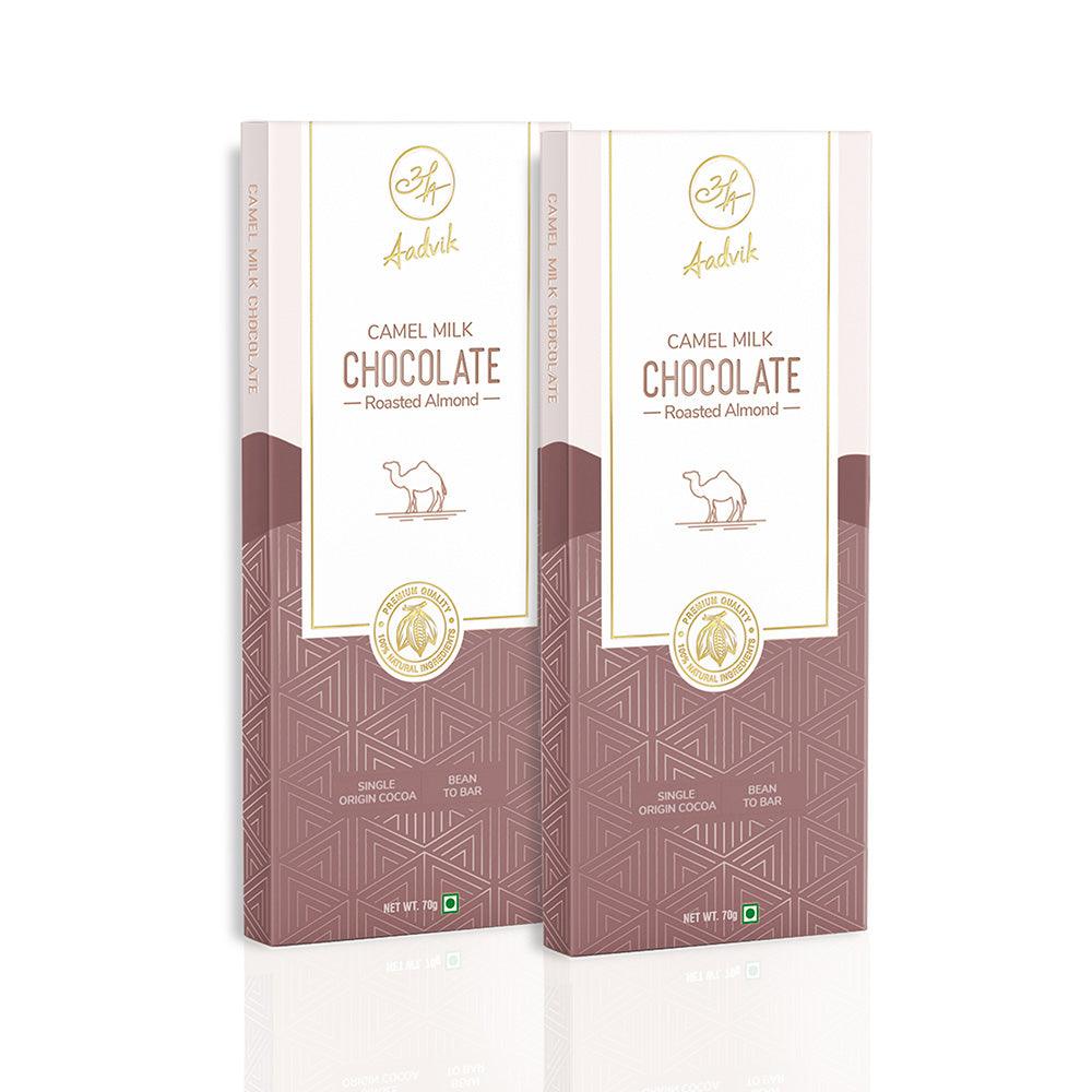 Camel Milk Chocolate Treat with Roasted Almonds