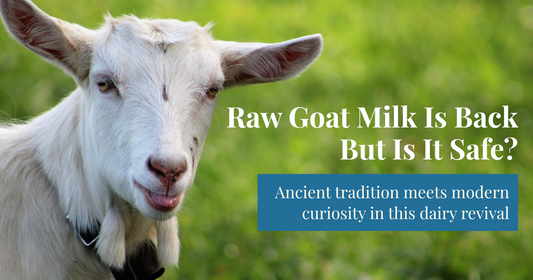 Raw goat milk 
