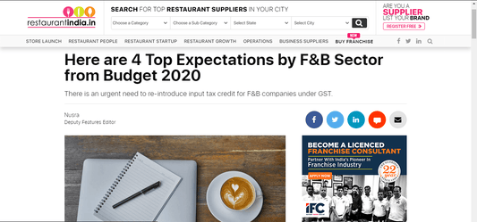 Food and beverage industry  