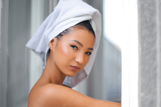 Woman enjoying head-to-toe self-care routine