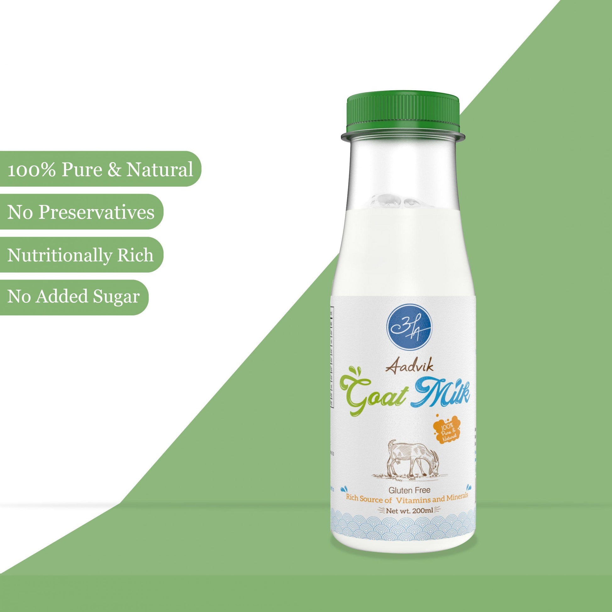 Goat Milk । A Shark Tank Product | Frozen । 200ml (Only Delhi NCR) - Aadvik Foods
