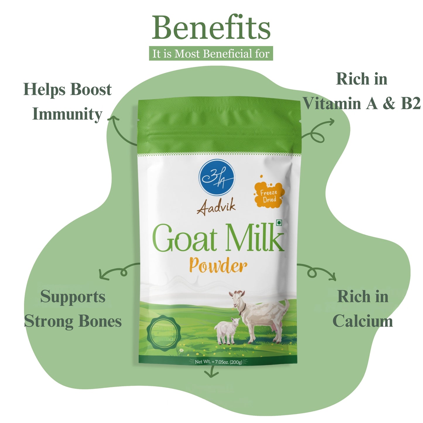Goat Milk Powder | Pure & Natural | 200g