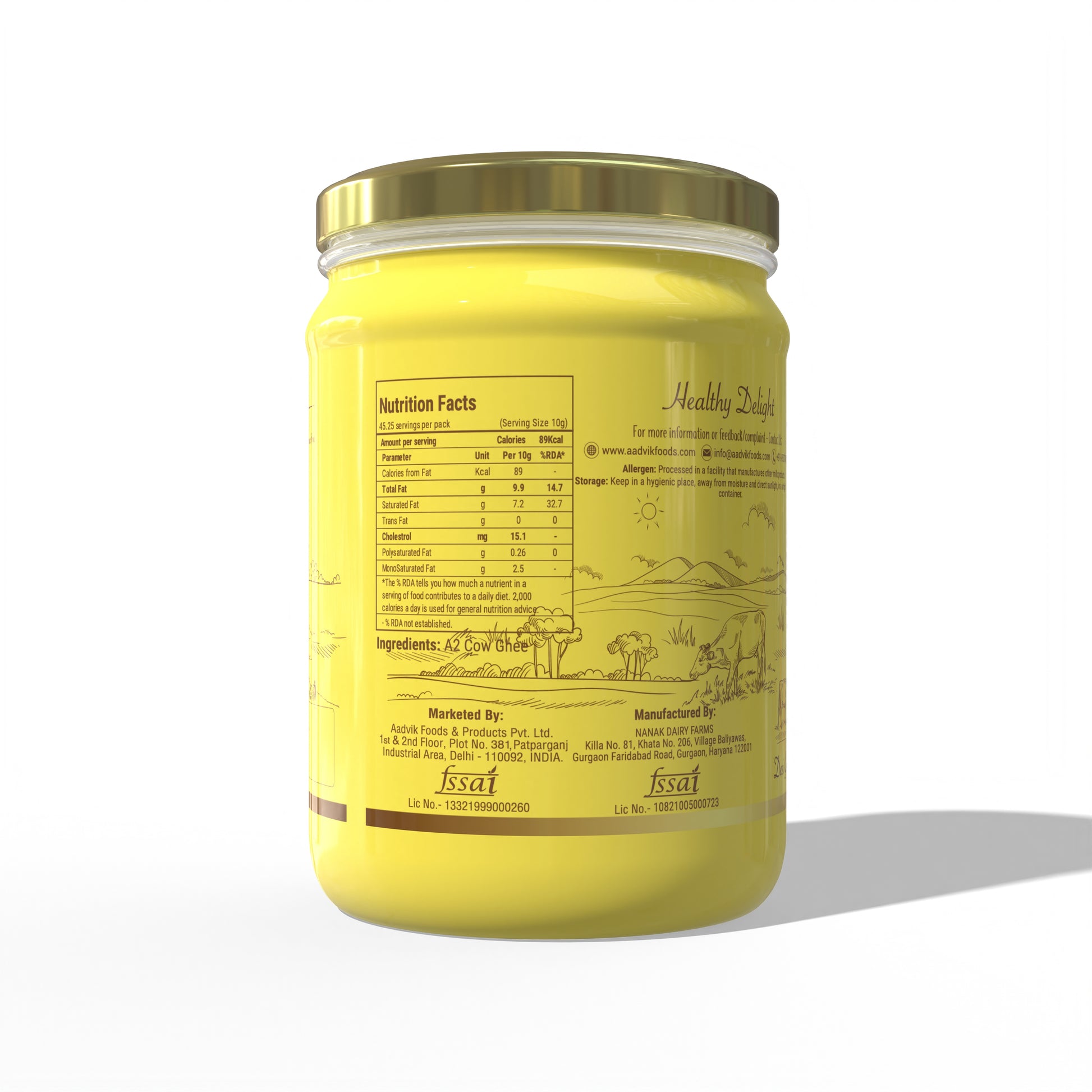 A2 cow ghee Nutrition