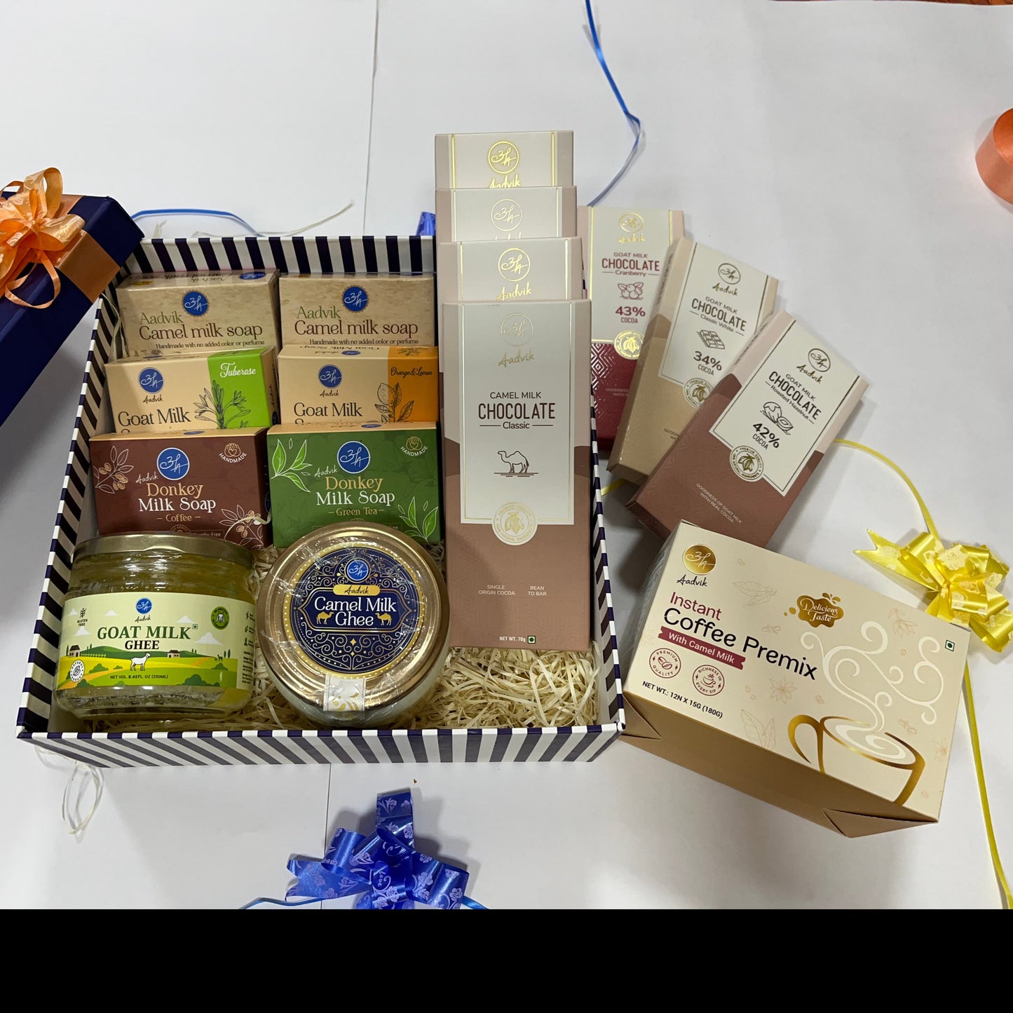 Aadvik Premium Gift Hamper | Unique Camel and Goat Milk Delights for Memorable Celebrations Assorted