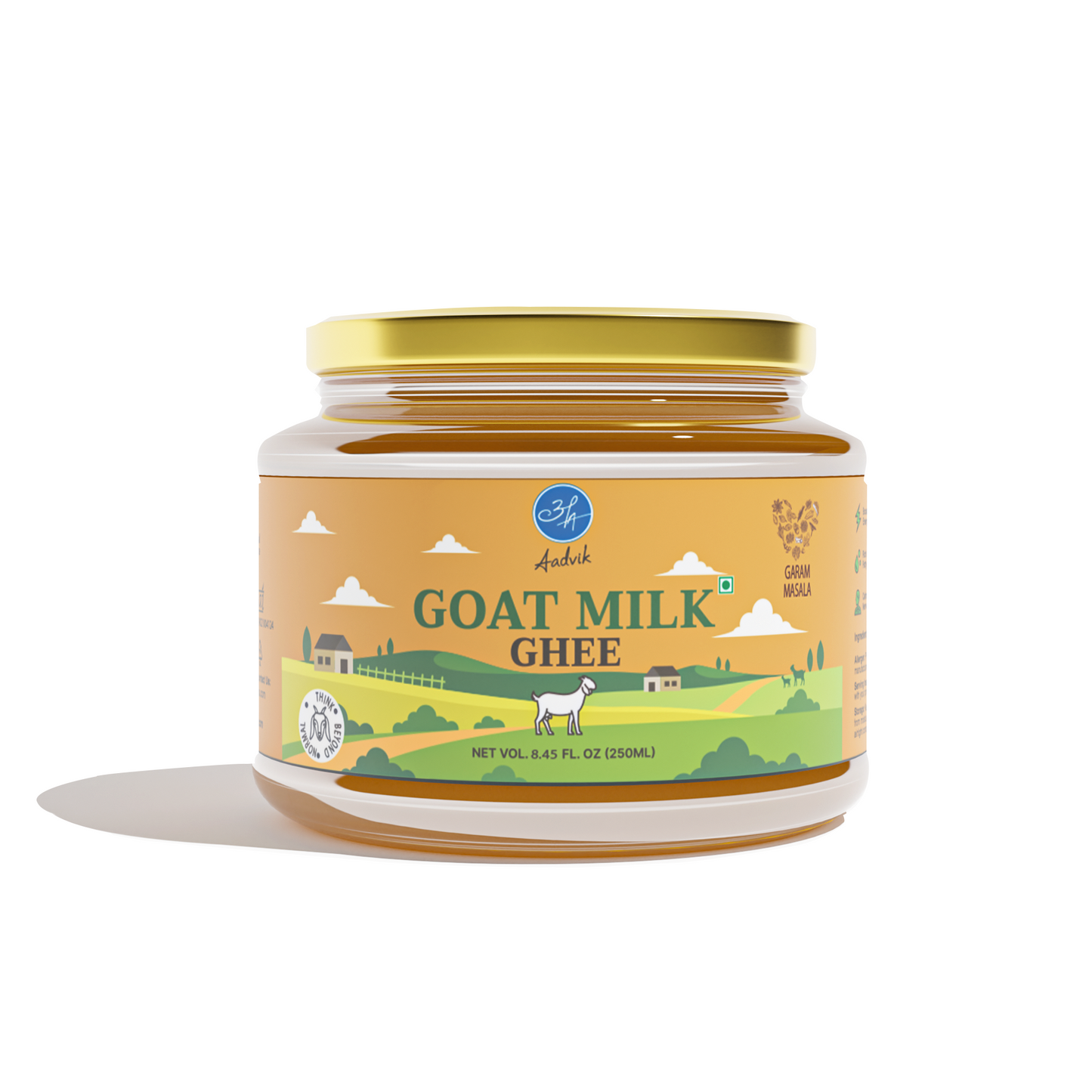 A2 Goat Milk Ghee Infused with Garam Masala | Authentic Indian Aromas | Ayurvedic Benefits | 250ml