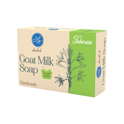 Goat Milk Soap | A Shark Tank Product | 100g | Tuberose - Aadvik Foods
