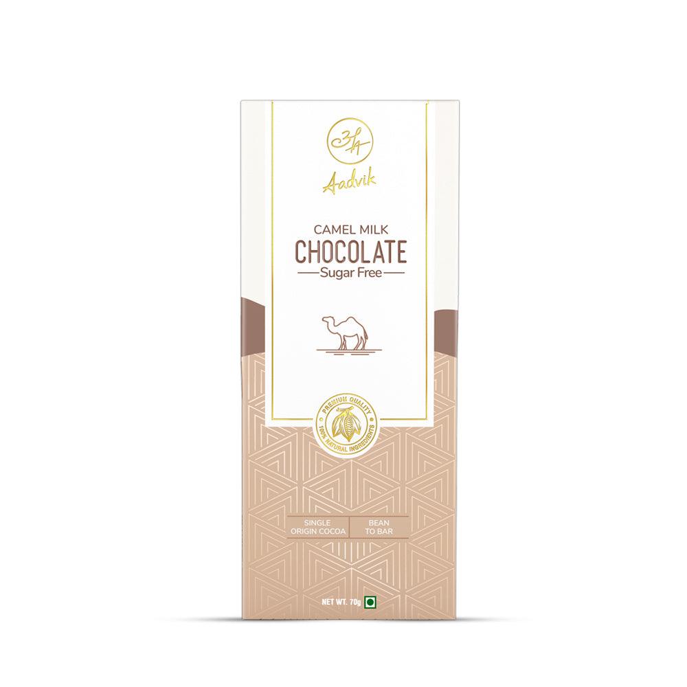 Camel Milk Chocolate | A Shark Tank Product | Sugar-Free | 100% Natural | 70gms - Aadvik Foods