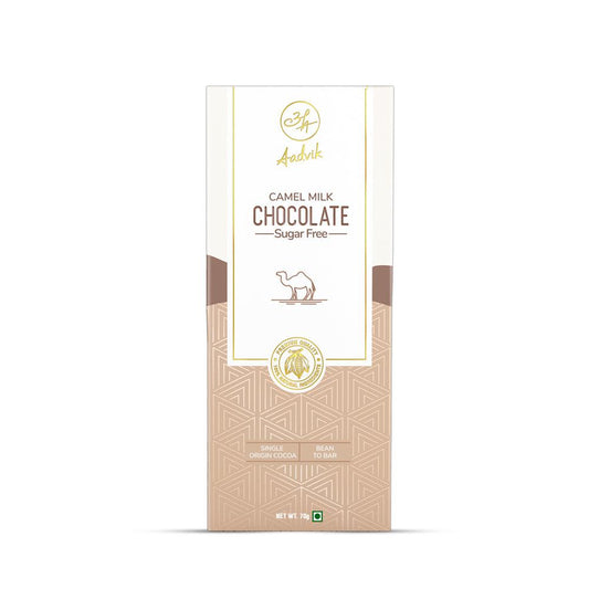 Camel Milk Chocolate | A Shark Tank Product | Sugar-Free | 100% Natural | 70gms - Aadvik Foods