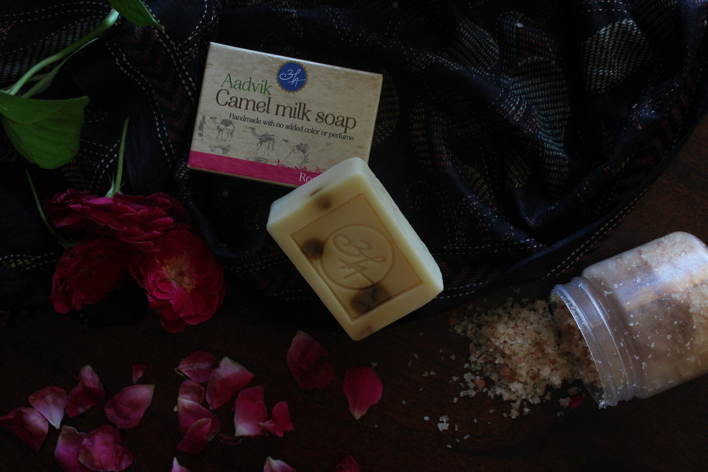 Camel Milk Soap । With Rose Essential Oil । A Shark Tank Product | 100gm - Aadvik Foods