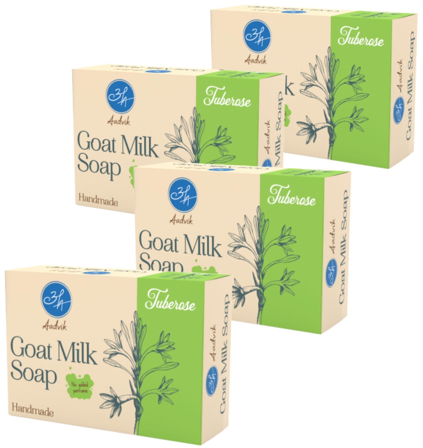 Goat Milk Soap | A Shark Tank Product | 100g | Tuberose - Aadvik Foods