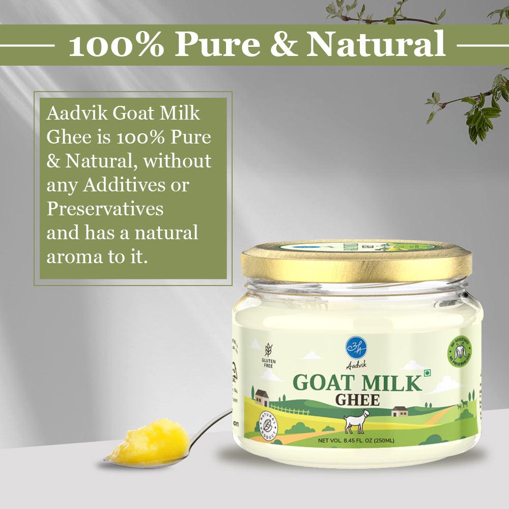 Goat Milk Ghee | A Shark Tank Product | Ayurvedic, Pure & Natural | - Aadvik Foods