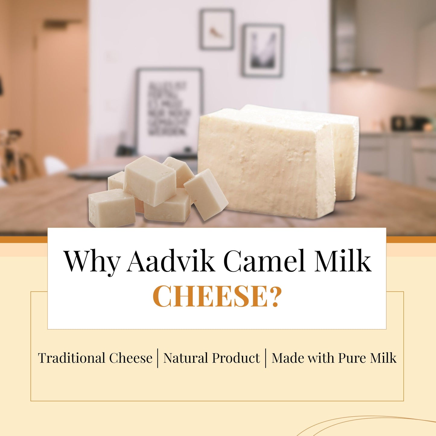 Camel Milk Cheese | Queso Fresco (Feta) | A Shark Tank Product | 150g - Aadvik Foods