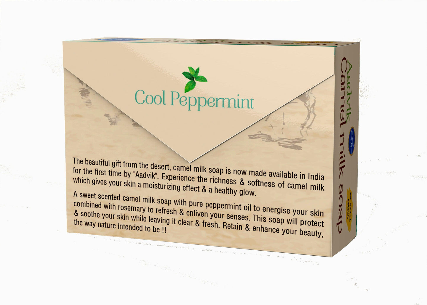 Camel Milk Soap । Peppermint & Rosemary Essential Oil । A Shark Tank Product |100gm - Aadvik Foods