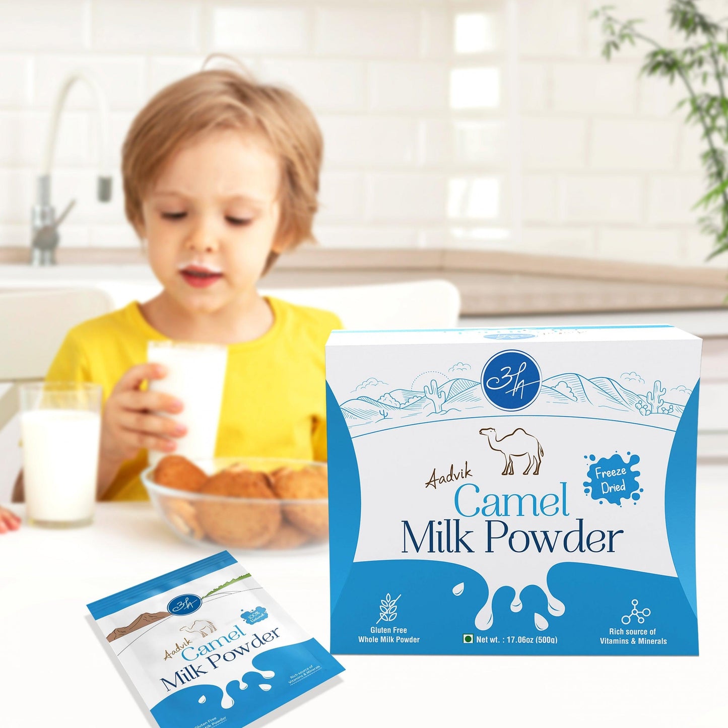 Camel Milk Powder | A Shark Tank Product |100% Pure and Natural | Sachets - Aadvik Foods