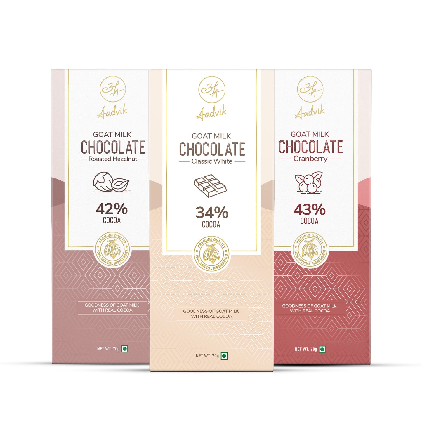 Goat Milk Chocolate | A Shark Tank Product | Assorted | 210g - Aadvik Foods