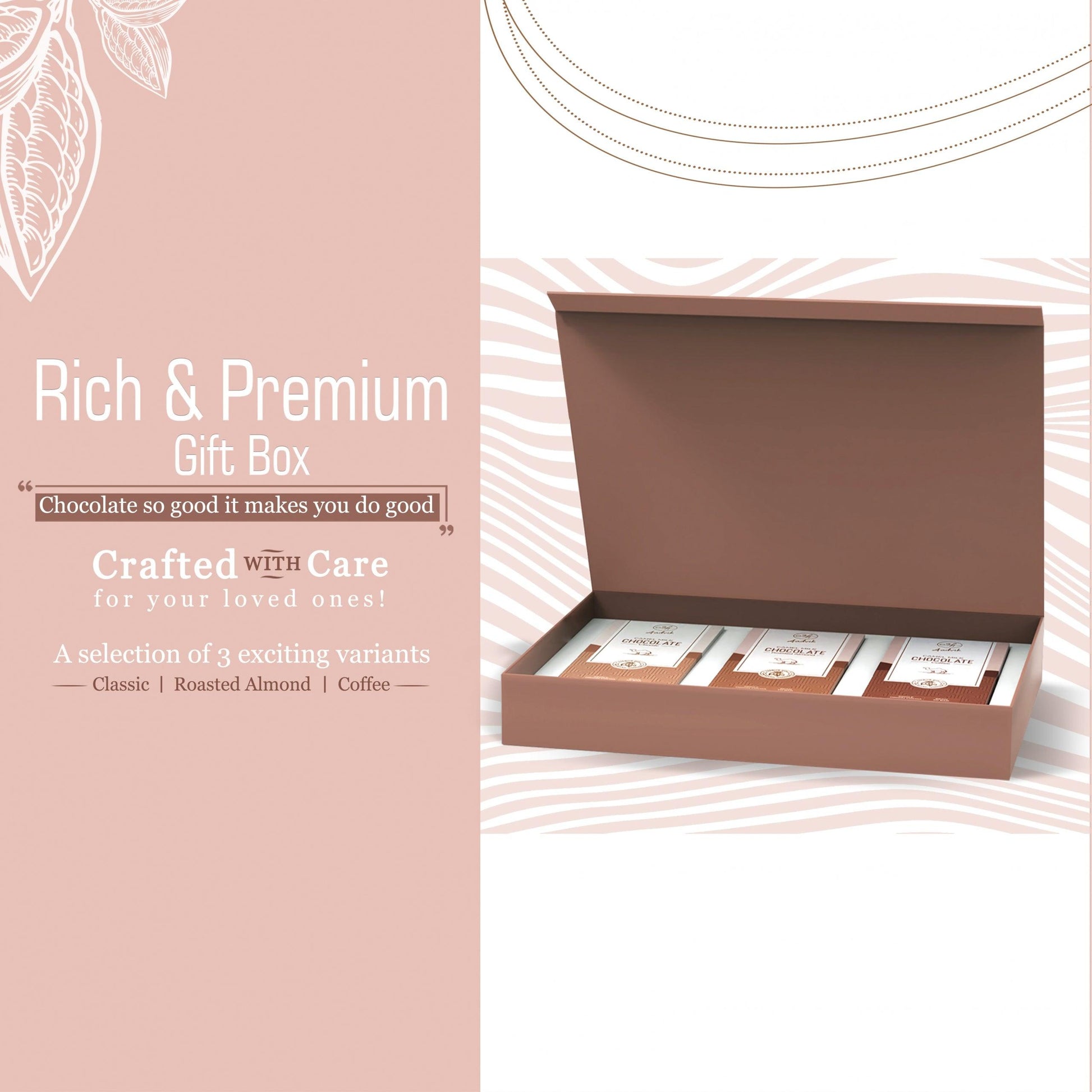 Camel milk chocolate gift box

