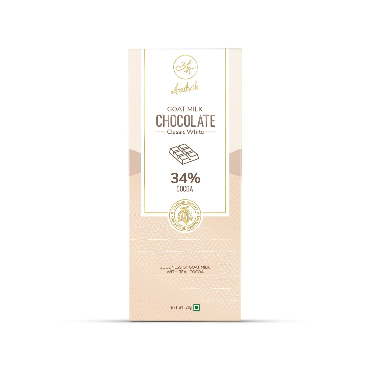 Classic white goat milk chocolate

