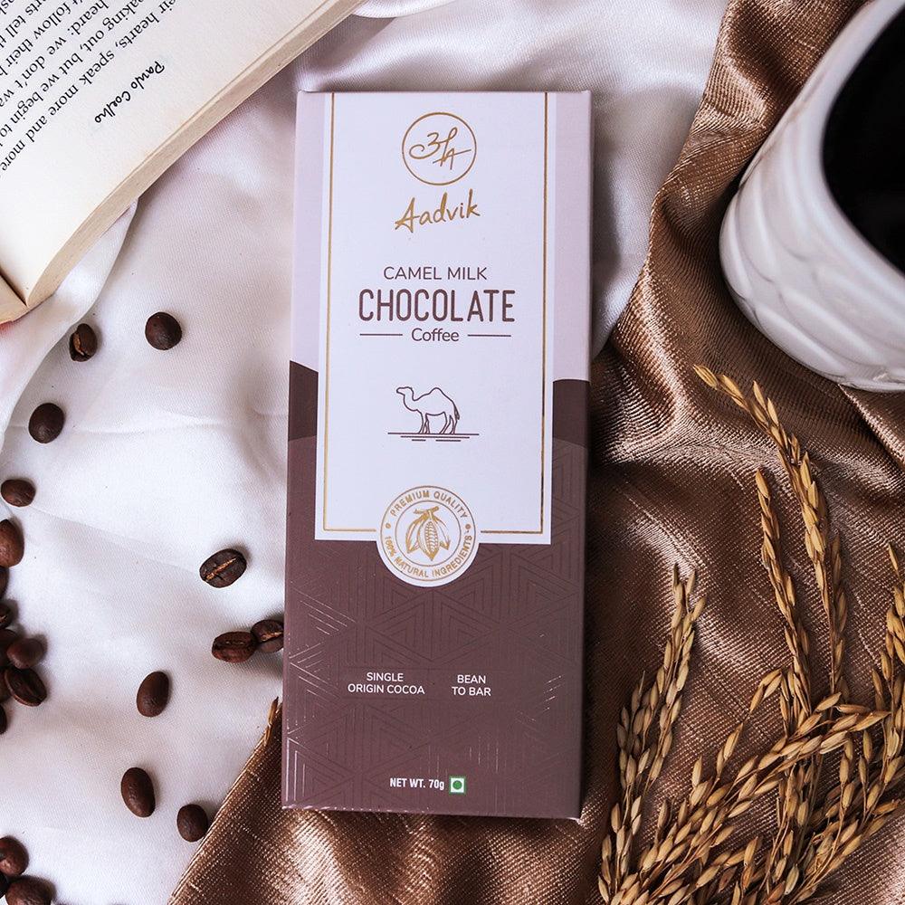 Camel Milk Chocolate । A Shark Tank Product | Coffee । 70g - Aadvik Foods