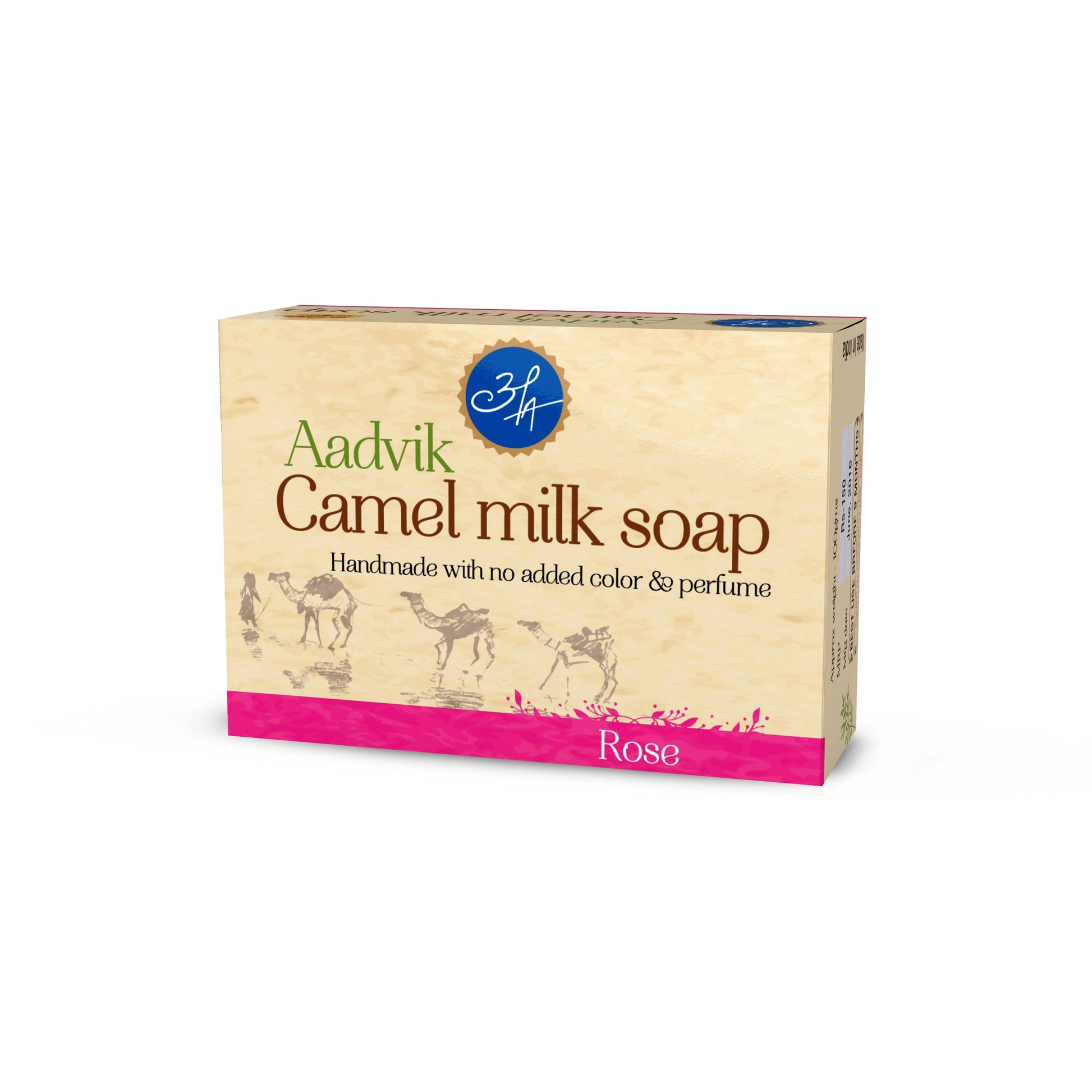Camel Milk Soap । With Rose Essential Oil । A Shark Tank Product | 100gm - Aadvik Foods